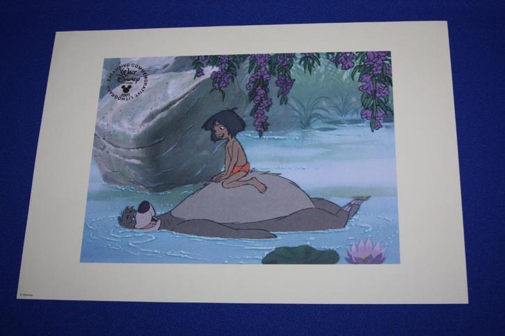 Exclusive commemorative lithograph , Jungle book 2007, Verzamelen, Disney, Nieuw, Plaatje of Poster, Leeuwenkoning of Jungle Boek