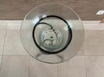 Glazen stolp in metalen staander, Huis en Inrichting, Woonaccessoires | Stolpen, Ophalen, Zo goed als nieuw