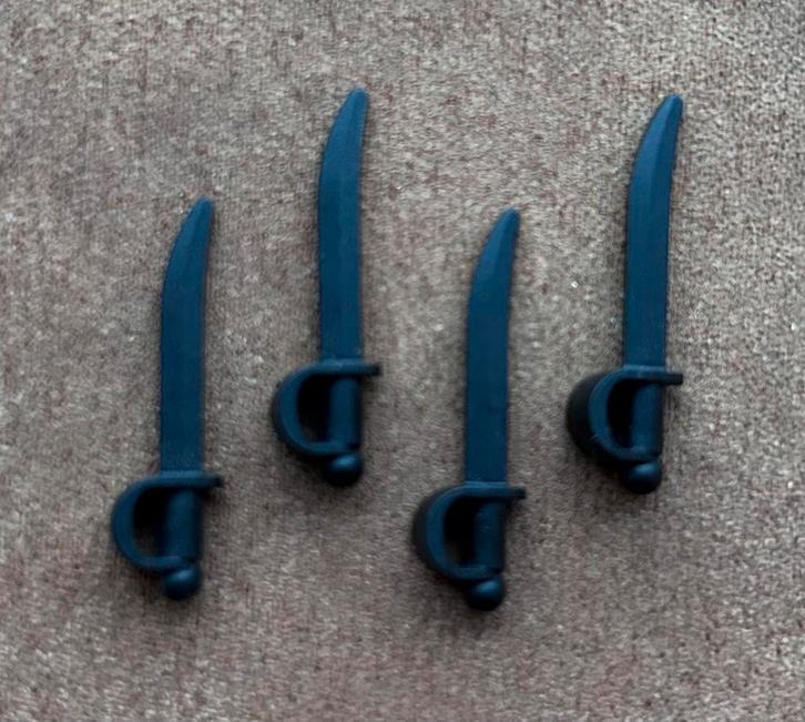 Lego sabel zwart (4x), Kinderen en Baby's, Speelgoed | Duplo en Lego, Gebruikt, Lego, Losse stenen, Verzenden