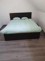 Bed Ikea zwart, Huis en Inrichting, Slaapkamer | Bedden, Ophalen, Zwart, Tweepersoons, Zo goed als nieuw