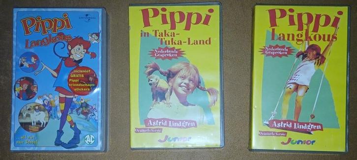 Pippi Langkous – VHS Collectie, Cd's en Dvd's, VHS | Kinderen en Jeugd, Kinderprogramma's en -films, Overige typen, Alle leeftijden