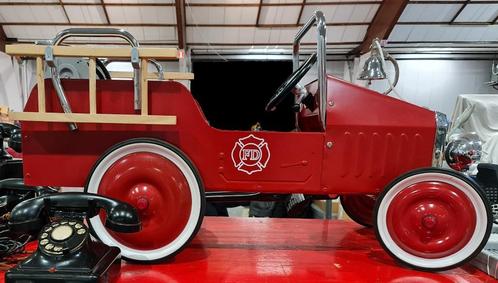 Baghera brandweerwagen 1938, Kinderen en Baby's, Speelgoed | Buiten | Voertuigen en Loopfietsen, Nieuw, Trapvoertuig, Ophalen