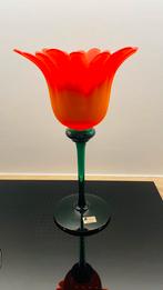 iM Glass Portugal handmate mooie kandelaar vaas dik glas, Antiek en Kunst, Ophalen of Verzenden