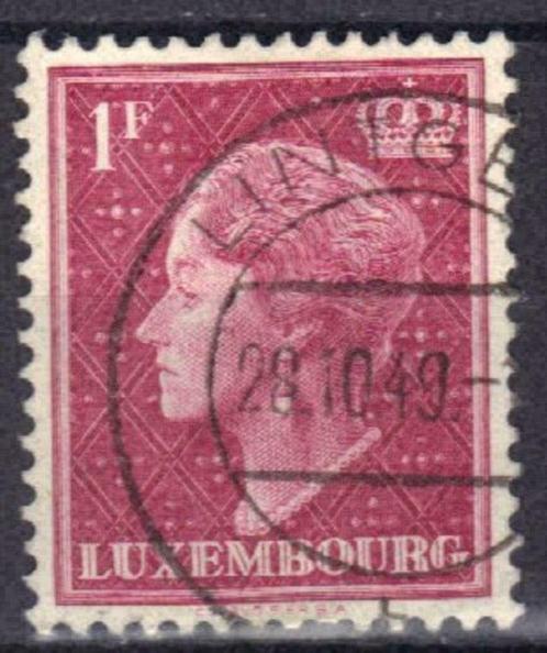 Luxemburg 1948-1953 - Yvert 418 - Charlotte (ST), Timbres & Monnaies, Timbres | Europe | Autre, Affranchi, Luxembourg, Envoi