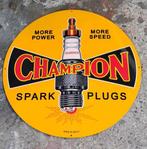Groot Champion spark plugs USA reclame bord garage showroom, Verzamelen, Ophalen of Verzenden, Zo goed als nieuw, Reclamebord