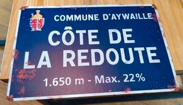Plaque métallique Côte de La Redoute, Liège Bastogne Liège,., Vélos & Vélomoteurs, Enlèvement ou Envoi