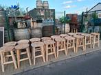 Prachtige TEAK houten bar of terrasstoelen! Enig knap model, Zakelijke goederen, Horeca | Meubilair en Inrichting, Ophalen