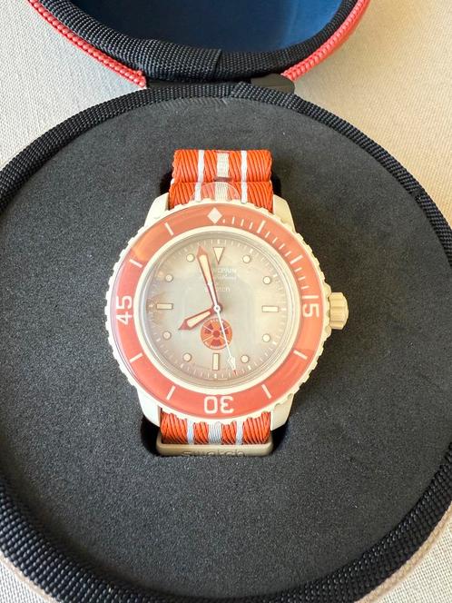 Swatch Blancpain Scuba Fifty Fathoms Arctic Ocean, Handtassen en Accessoires, Horloges | Heren, Nieuw, Polshorloge, Swatch, Kunststof