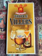 Schitterende TRIPLE VILLERS Glacoid + carton, Verzamelen, Biermerken, Overige merken, Reclamebord, Plaat of Schild, Ophalen of Verzenden