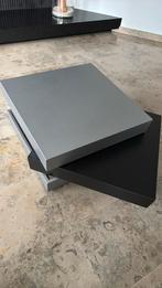 Bloco leolux salontafel grijs -zwart 100cmx100 cm, Huis en Inrichting, Tafels | Salontafels, Ophalen, Kunststof, Gebruikt, 50 tot 100 cm