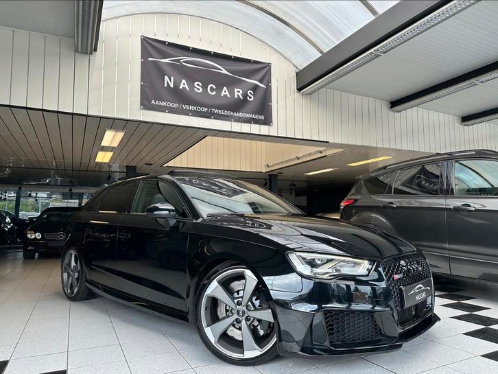 Audi RS3 2.5 TFSI Sportback Quattro Full Black Pano B&O, Auto's, Audi, Bedrijf, Te koop, RS3, 4x4, ABS, Adaptieve lichten, Adaptive Cruise Control
