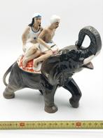 Beeld van olifant met 2 ruiters, Verzamelen, Ophalen, Zo goed als nieuw