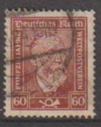 Duitse Rijk 1924 nr 362, Postzegels en Munten, Verzenden, Duitse Keizerrijk, Gestempeld