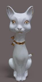 vintage poes in keramiek., Antiek en Kunst, Ophalen