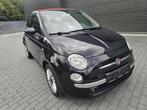 fiat 500  cabrio/1.2 benzine/1j garantie, Auto's, 4 zetels, Stof, Cabriolet, Zwart