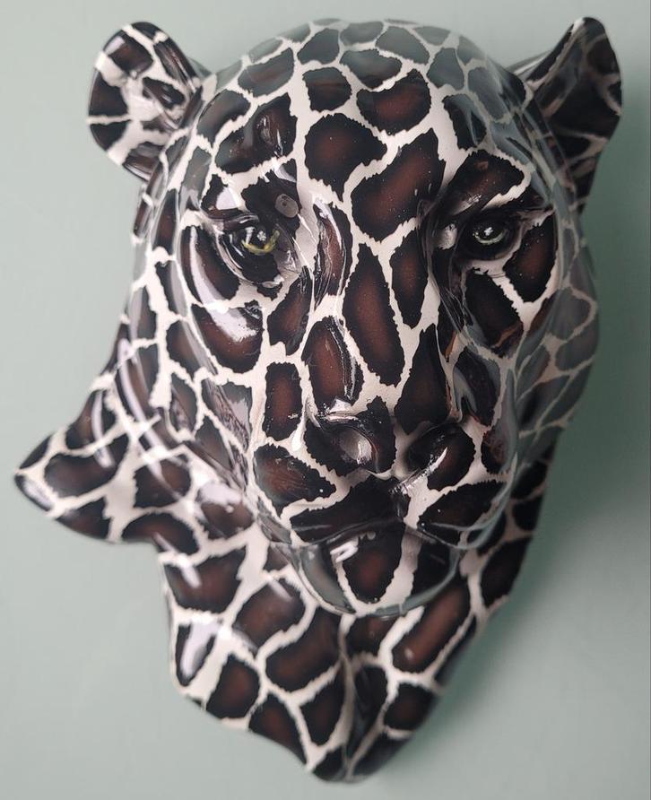 Statue mural Léopard, Huis en Inrichting, Woonaccessoires | Wanddecoraties, Nieuw, Ophalen of Verzenden