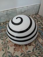 Vintage ILU Di Vetro Swirl zebra plafondlanmp in Murano glas, Ophalen