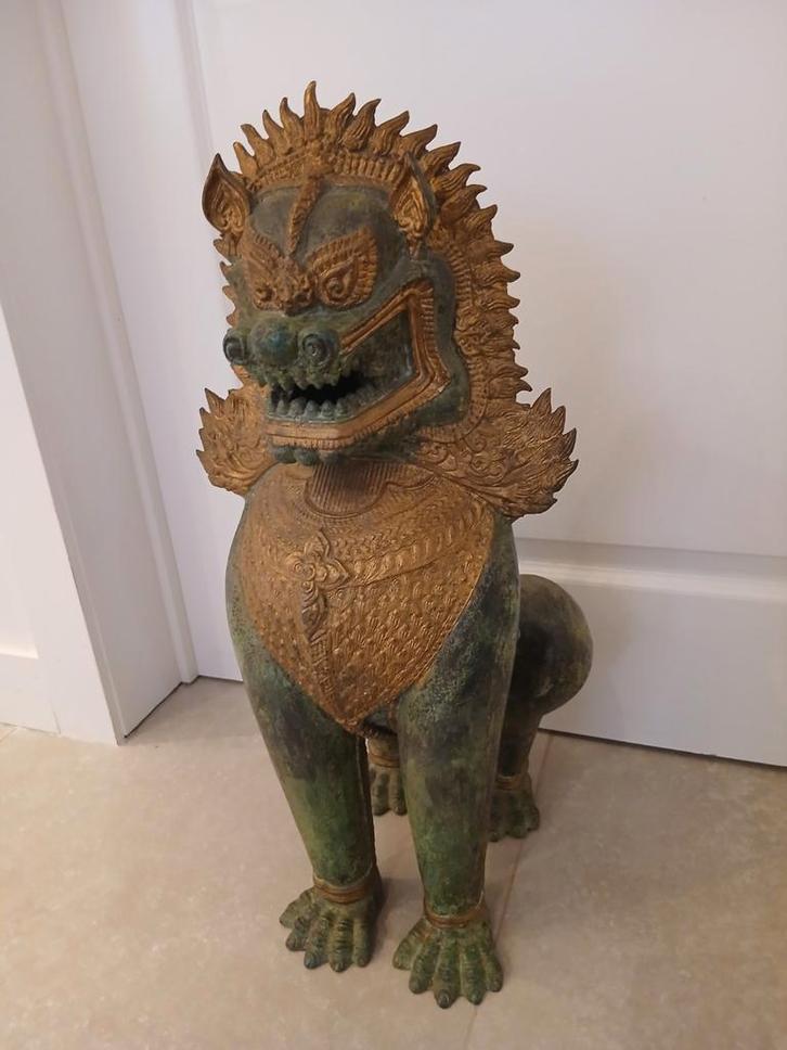 Singha / tempelbewaker, Antiek en Kunst, Kunst | Beelden en Houtsnijwerken, Ophalen