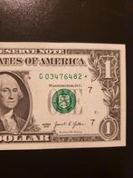 1 dollar USA 2021 jaar UNC met ster, Ophalen of Verzenden, Bankbiljetten
