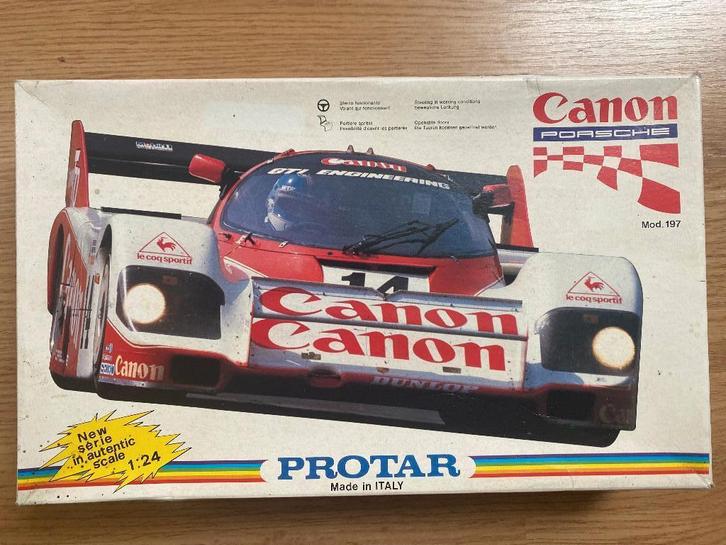 CANON Porsche 956 Schaal 1:24 Jan Lammers, Hobby en Vrije tijd, Modelbouw | Auto's en Voertuigen, Nieuw, Auto, Groter dan 1:32