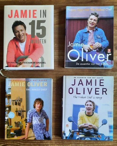 Jamie Oliver : 4 boeken, Livres, Livres de cuisine, Utilisé, Enlèvement ou Envoi