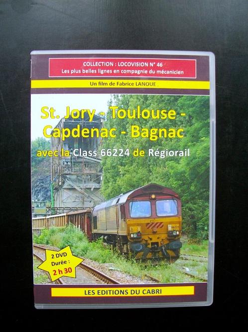 Locovision St Jory -Toulouse - Capdenac - Figeac - CLASS 66, Collections, Trains & Trams, Utilisé, Train, Enlèvement ou Envoi
