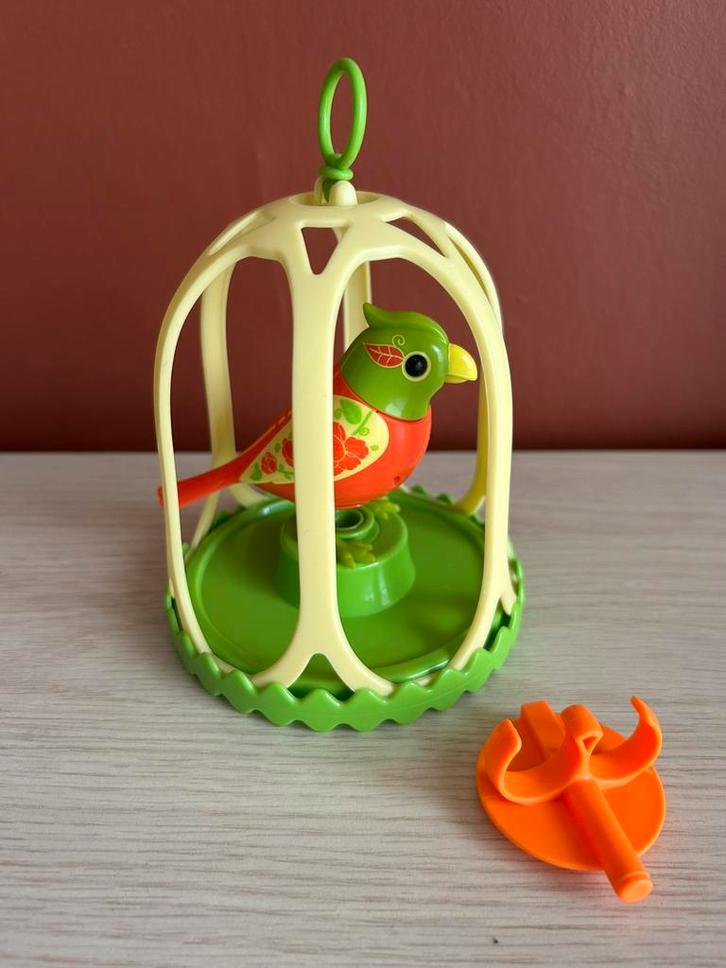 Digibirds vogel groen-oranje, Kinderen en Baby's, Speelgoed | Actiefiguren, Zo goed als nieuw, Ophalen of Verzenden