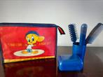 Toilettas met benodigdheden, Bijoux, Sacs & Beauté, Trousses de toilette, Enlèvement, Comme neuf, Jaune, Garçon ou Fille