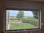 Vast raam dubbel glas hout, Doe-het-zelf en Bouw, Glas en Ramen, Ophalen, Gevelraam of Ruit, Gebruikt, 120 tot 160 cm