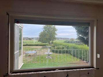 Vast raam dubbel glas hout beschikbaar voor biedingen