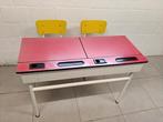 Dubbele schoolbank, Huis en Inrichting, Ophalen, Gebruikt, Bureau