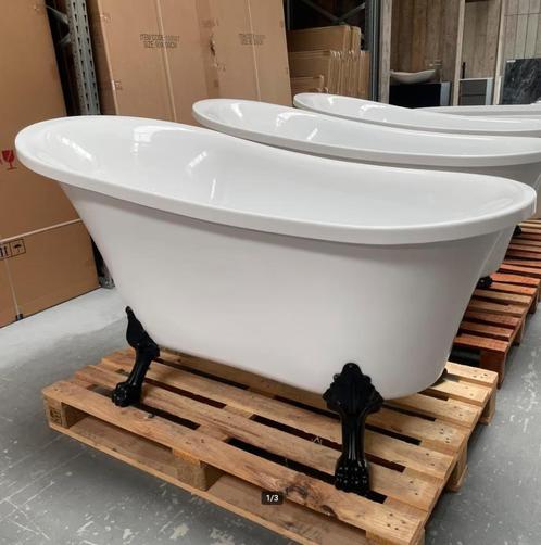 Asymmetrisch glans ligbad 150x75x80 met sierlijke poten nr39, Huis en Inrichting, Woonaccessoires | Overige, Nieuw, Ophalen of Verzenden