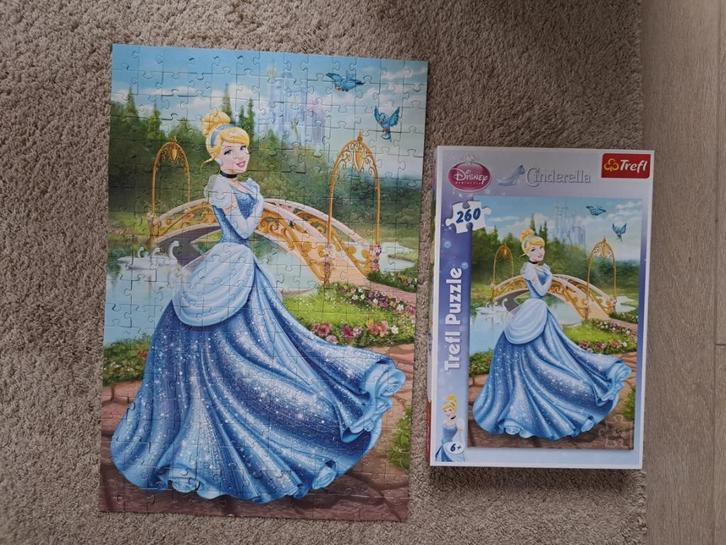 Prachtige puzzel Assepoester Disney 260 stukjes, perfect, Kinderen en Baby's, Speelgoed | Kinderpuzzels, Zo goed als nieuw, Meer dan 50 stukjes