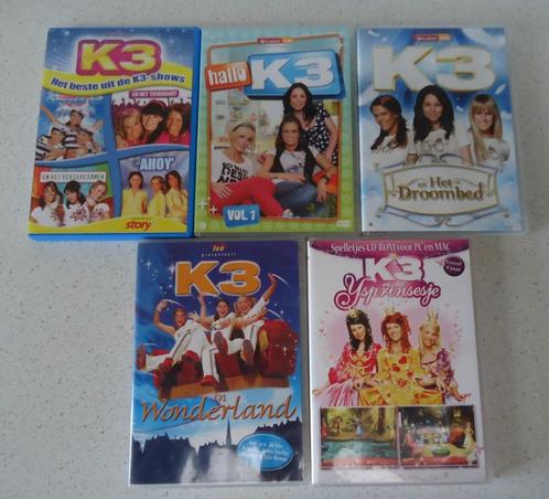 Lot van 5 DVD 's van K3 van Studio 100., Cd's en Dvd's, Dvd's | Kinderen en Jeugd, Gebruikt, Ophalen of Verzenden