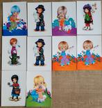 10 oude postkaarten: kindjes, Ophalen of Verzenden, Ongelopen, Kinderen