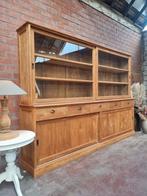 teak xxl 300cm buffetkast/vitrinekast art:57/26.1, Ophalen, 200 cm of meer, Indo., Teakhout