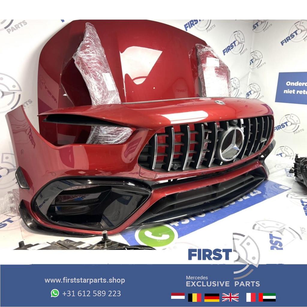 2025 W118 CLA45 CLA45S AMG VOORKOP FACELIFT ROOD 2019-2026 o, Gebruikt, -, Voor, Ophalen of Verzenden