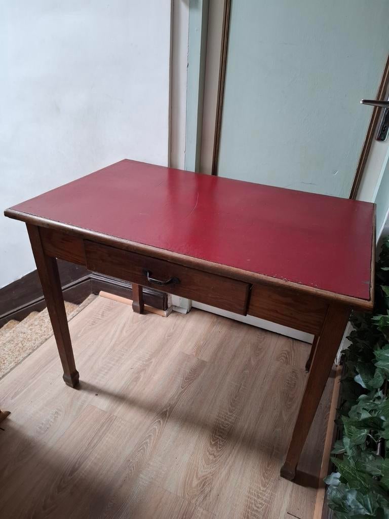 Table/bureau vintage avec 1 toboggan, Enlèvement