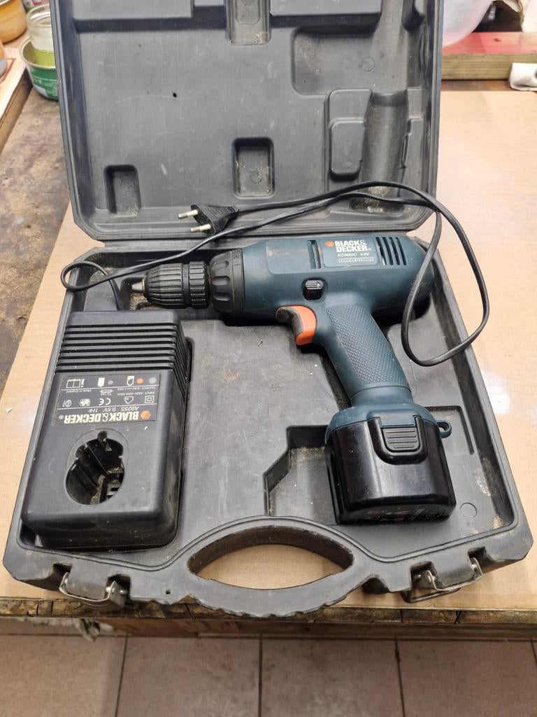 Accuschroefboormachine,B&D,9,6V,INKOFFER, Ophalen