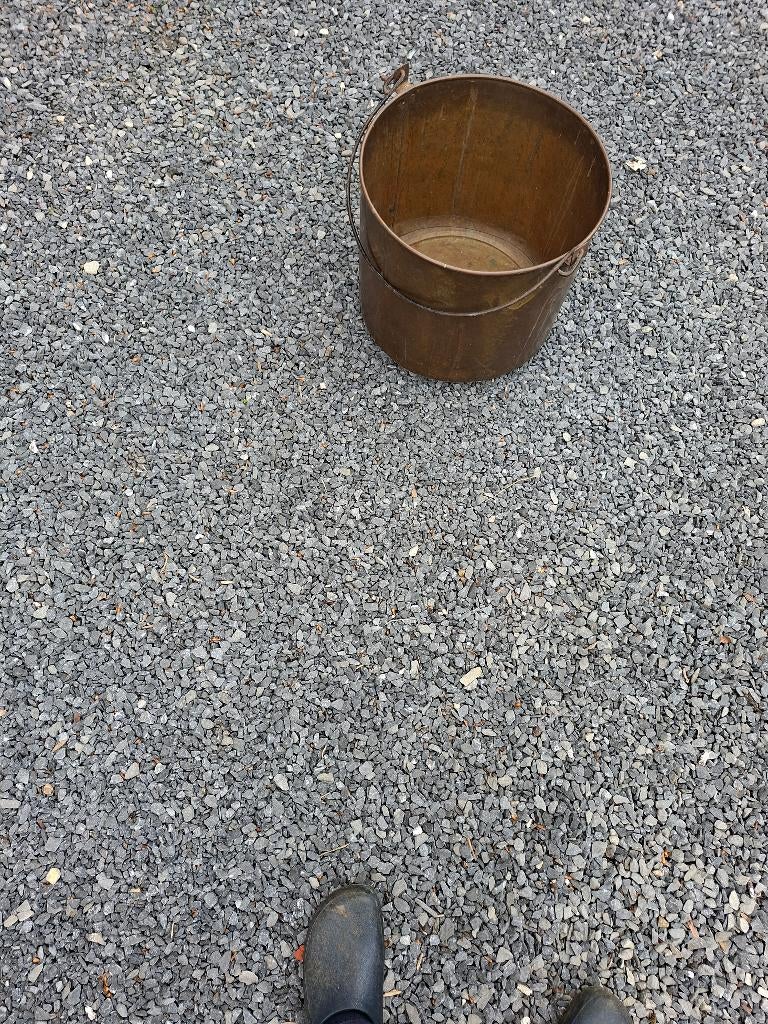 Koperen ketel, Ophalen, Gebruikt, Rond, Balkon