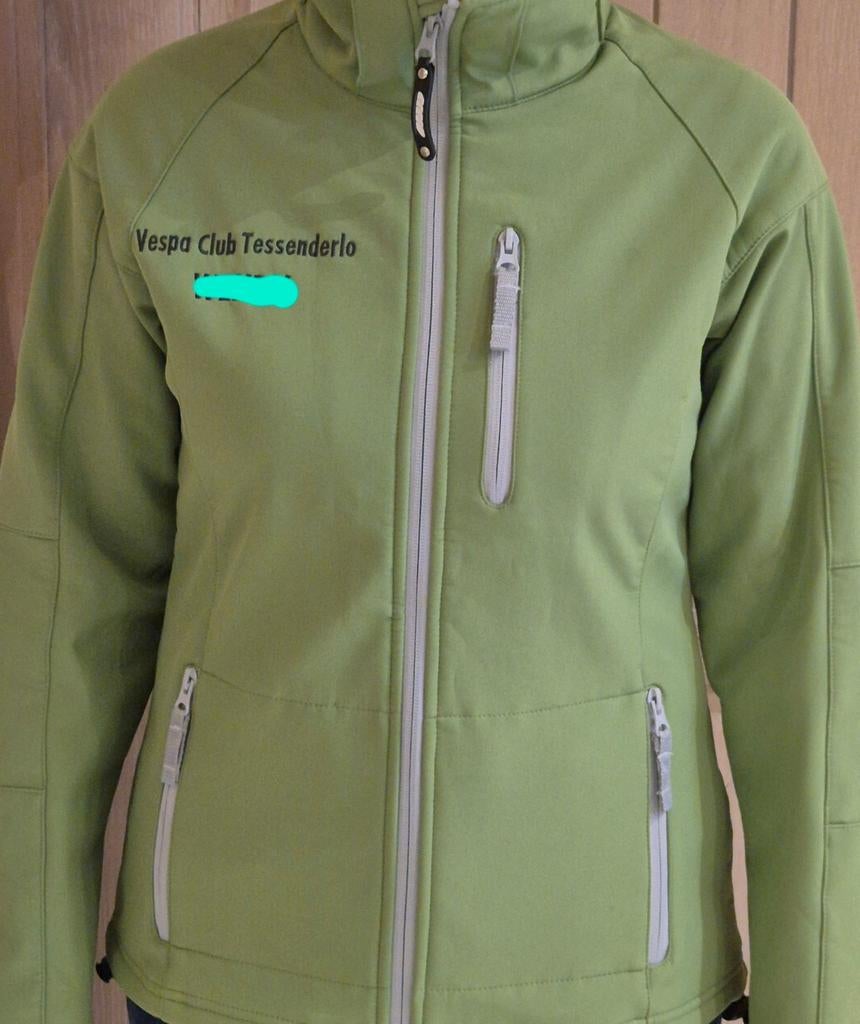 Veste softshell verte Vespa club Looi taille S, Enlèvement ou Envoi, Comme neuf, Taille 36 (S), Vert