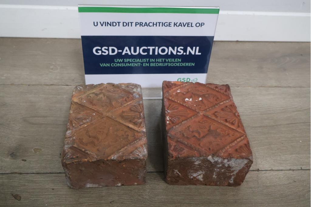 Antieke haardstenen 2 stuks