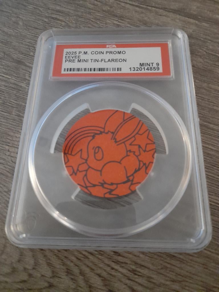 Eevee flareon munt psa9, Ophalen of Verzenden, Nieuw, Losse kaart