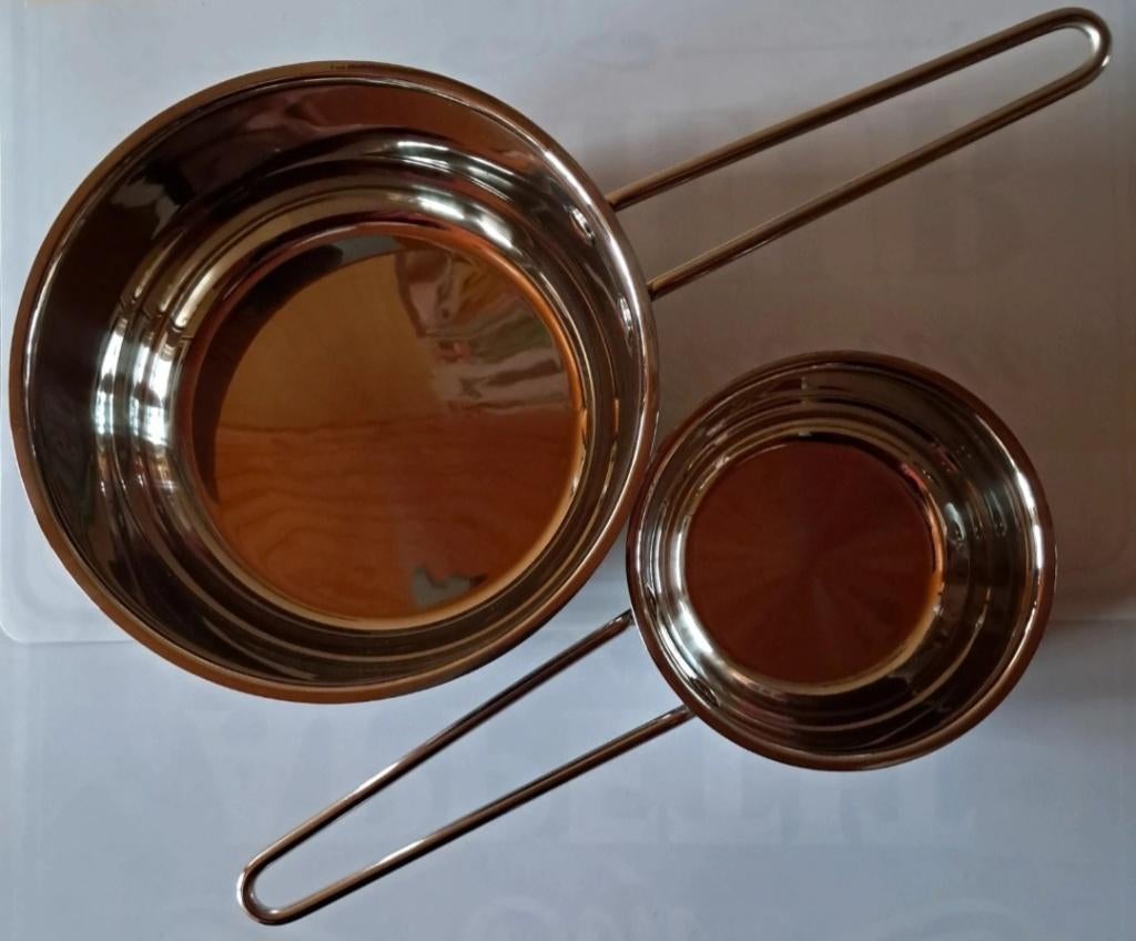 Deux poêles (casseroles) neuves à induction., Maison & Meubles, Cuisine | Casseroles & Poêles, Enlèvement, Neuf, Inox, Plaque céramique