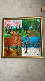 Canvasschilderij acryl, 50 cm op 50 cm/ de vier seizoenen, Ophalen