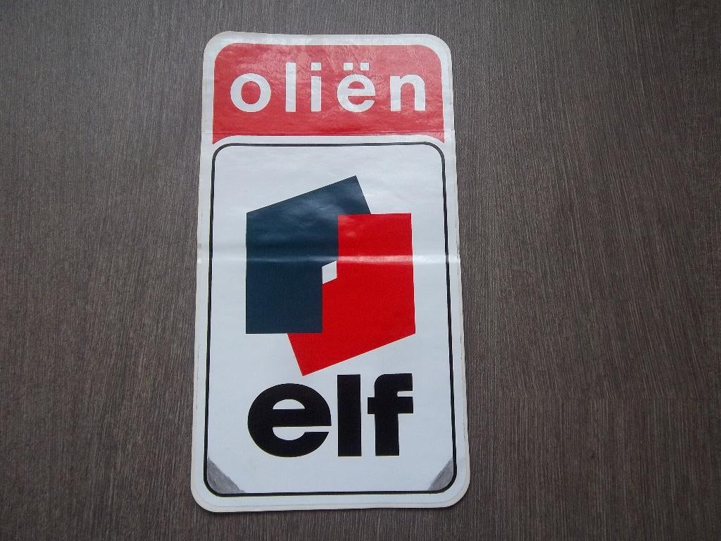 Elf Oliën - Groot formaat sticker, Collections, Enlèvement ou Envoi, Neuf, Voitures