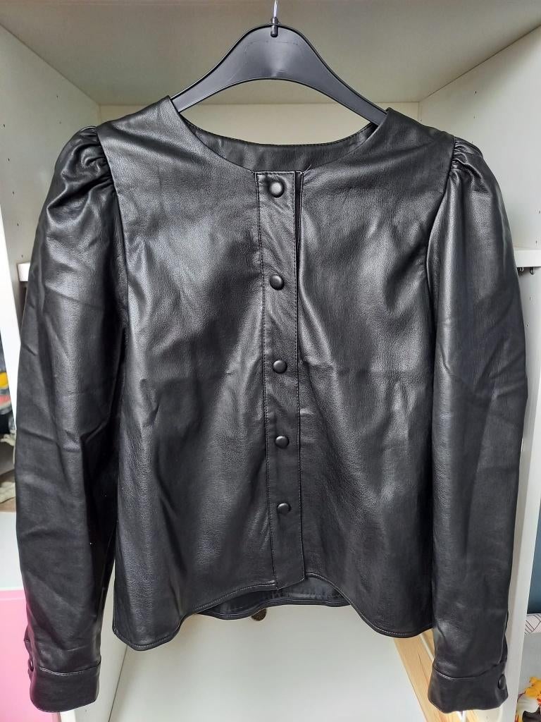 Veste noire simili MaraisLise taille M, Vêtements | Femmes, Vestes | Été, Enlèvement ou Envoi, Comme neuf, Noir