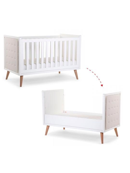 Childhome Retro Rio meegroeibed & Commode, Enfants & Bébés, Chambre d'enfant | Lits, Utilisé, 140 à 160 cm, 70 à 85 cm, Matelas