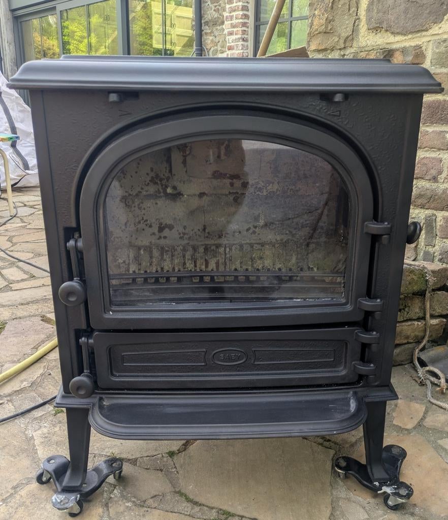 Poêle à bois SAEY 94 en fonte – Excellent état, Maison & Meubles, Poêles, Enlèvement, Bois, Poêle à bois