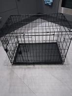 Honden bench zwart l 76cm b 48cm h 54cm met dun kussen, Dieren en Toebehoren, Ophalen, Zo goed als nieuw